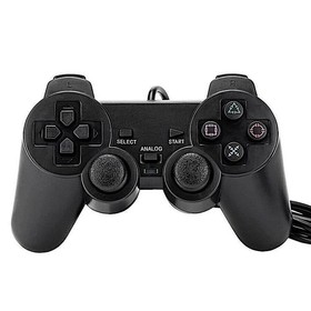Controller for PlayStation 2 PS2 Wired Black by Voomwa [2 Pack] + US Seller