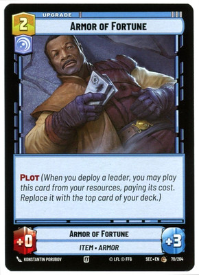Armor of Fortune - 70/264 - Secrets of Power - SWU Star Wars Unlimited NM