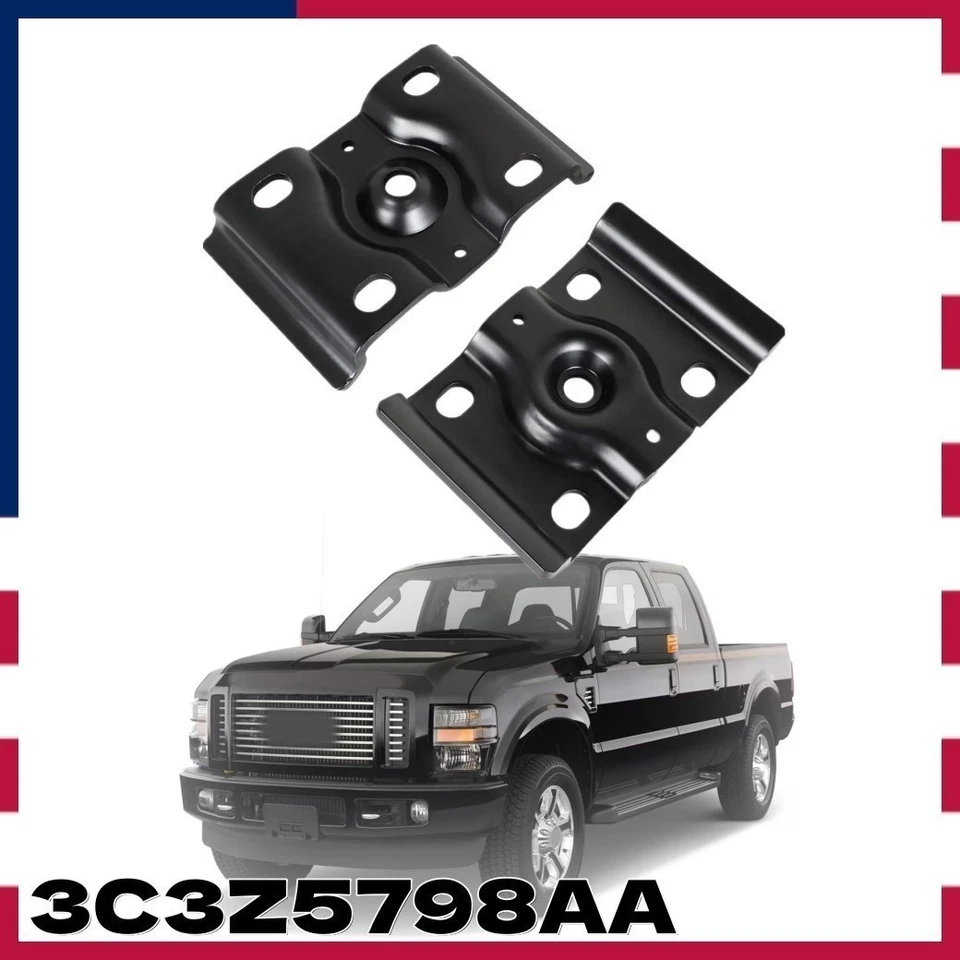 Soporte de placa de perno en U para Ford F-250 F350 Super Duty resorte de eje 99-10 3C3Z5798AA Foto 3 de 4