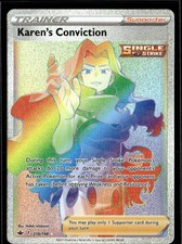 Karen's Conviction 2021 Chilling Reign Rainbow Secret Rare FA HR #216/198 on eBay