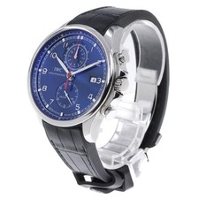 IWC SCHAFFHAUSEN PORTUGIESER YACHT CLUB IW390213 45mm SS Blue Dial Rubber #C064 2