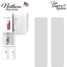 Durable Self-Adhesive Door Protector for Dogs  Cats - 4x16" Anti-Scratch Guard