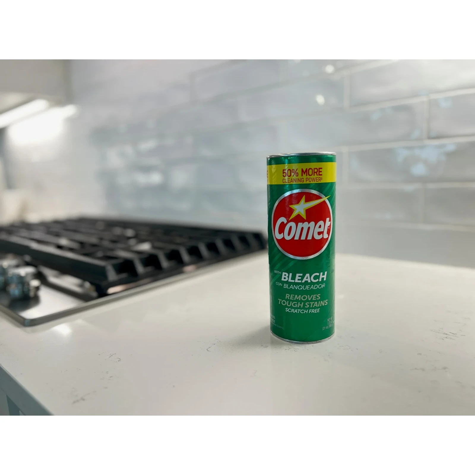 Comet with Bleach Powder All-Purpose Cleaner Deodorizer Stain Remover, (4PACK)