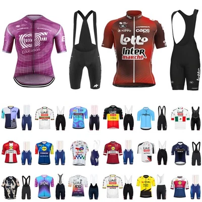Summer Cycling Jersey & Shorts Bike Outfit Set Short Sleeve Top + Cycling Shorts - Image 1 of 4