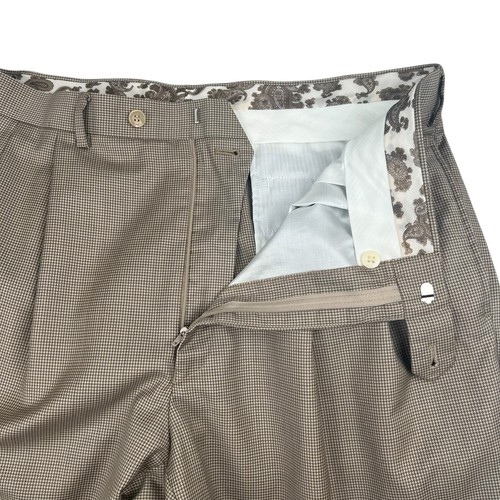Lauren Ralph Lauren Hose Herren Größe 36 x 32 braun 100 % Wolle Plissee elegante Chino - Bild 5 von 12