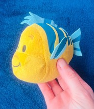 Flounder 4" Mini Bean Plush The Little Mermaid Disney Toy Chibi Princess Ariel
