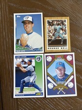 Toronto Blue Jays Card Lot Roy Halladay, Greg Myers, Huck Flener, George Bell