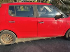 Skoda Fabia 2010 1 HTP 60 Petrol 5 Speed Manual Red 5 Door Hatchback 62000 miles