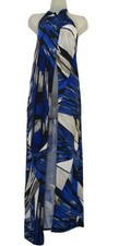 Donata Venezia Royal Blue Abstract Print Leggings By Fashion Nova L