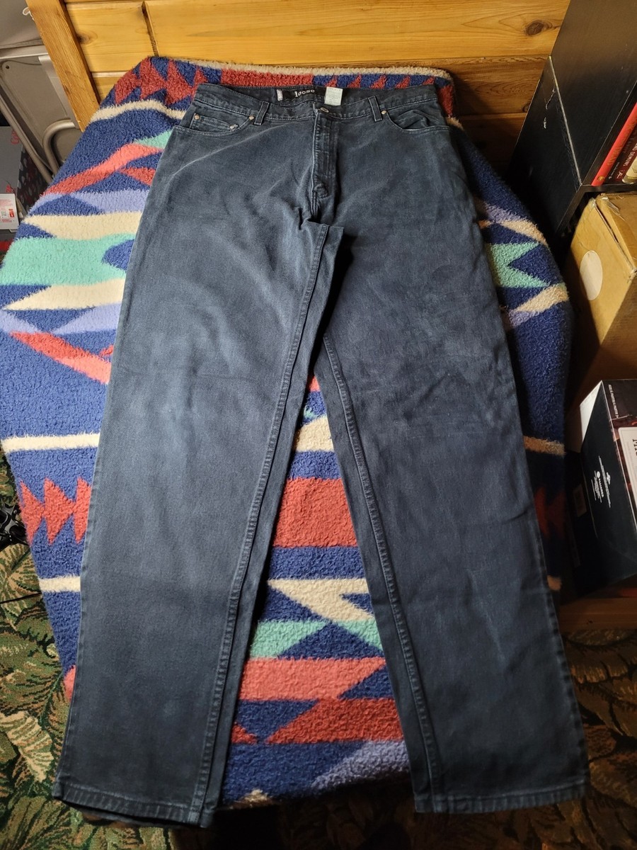 Vintage 90s Levi's Silver Tab Loose Jeans Mens 36x36 Black USA | eBay
