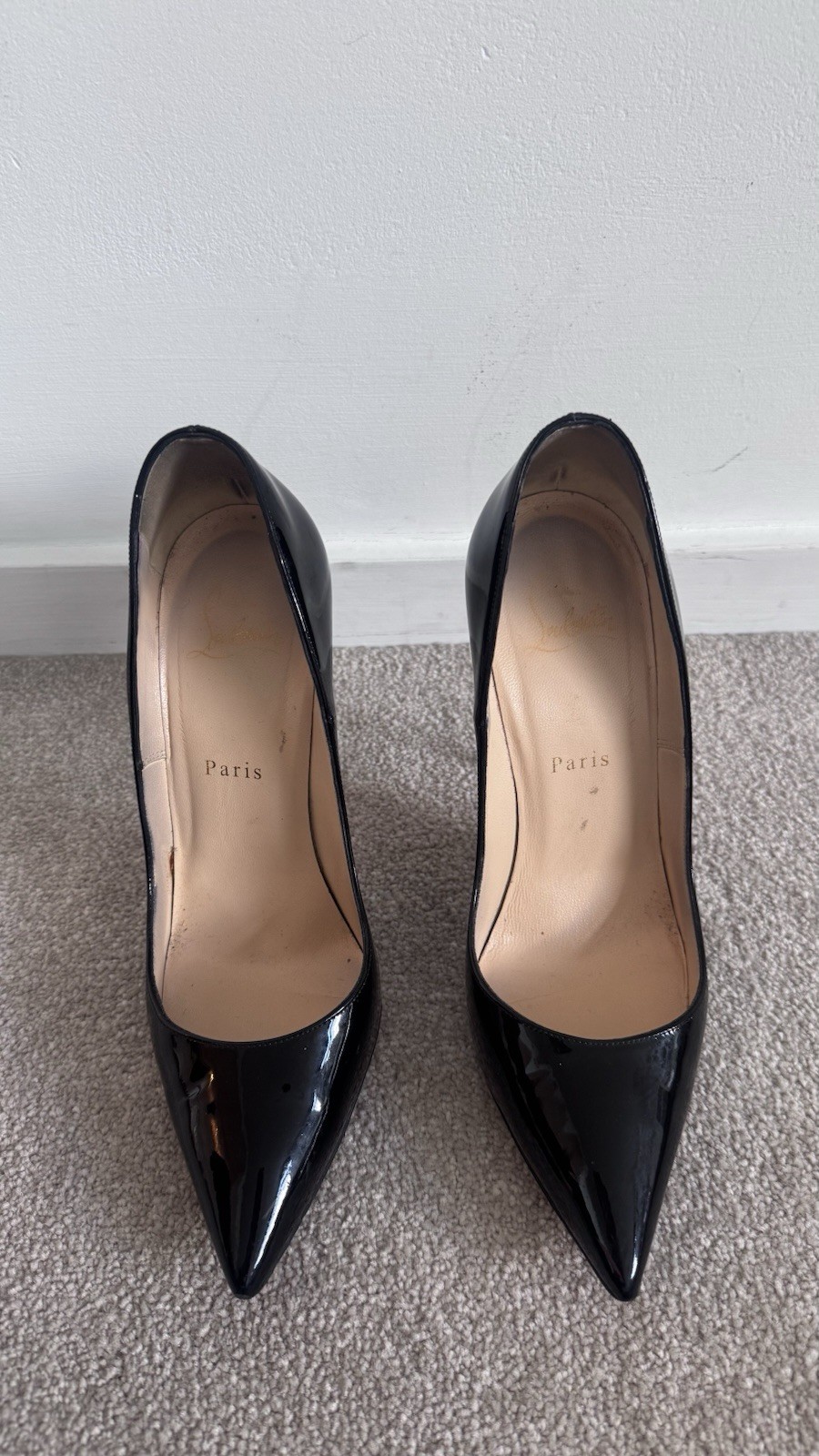 Christian Louboutin Pigalle 120 Patent Calf heels size EU 38