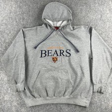 Vintage Chicago Bears Hoodie Sweatshirt Mens XL Gray NFL Football 90s Stitched