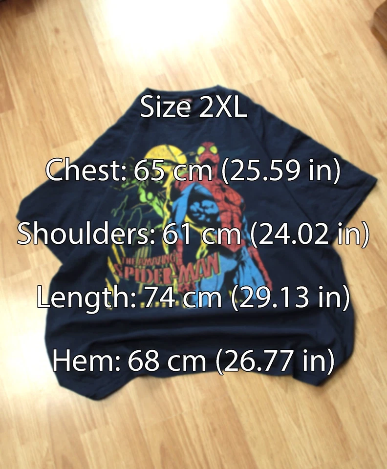 Spider Man Green Goblin Mad Engine Marvel Comics Mens Size 2XL Blue Movie - Image 2 of 4