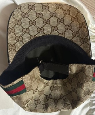 GUCCI Original GG Supreme Canvas Baseball Cap Beige Sherry Line