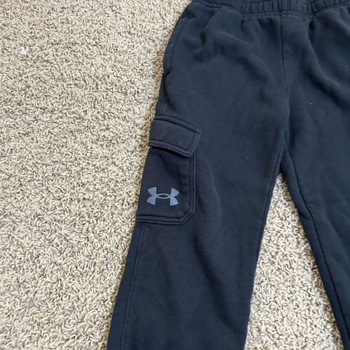 Toddler Black Under Armour Joggers Size 5 - Picture 2 of 4