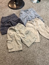 BOYS Cargo shorts size 8 lot of 4 assorted brands fabrics colors