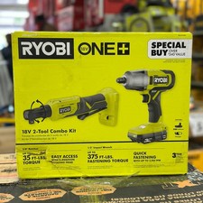 RYOBI ONE+ 18V Cordless 2-Tool Combo Kit with...