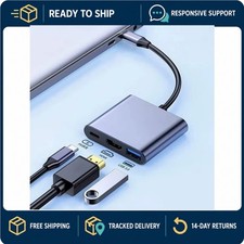 USB C Hub 3 in 1 Type C to HDMI Adapter 4K Docking Station PD Fast Charge for
