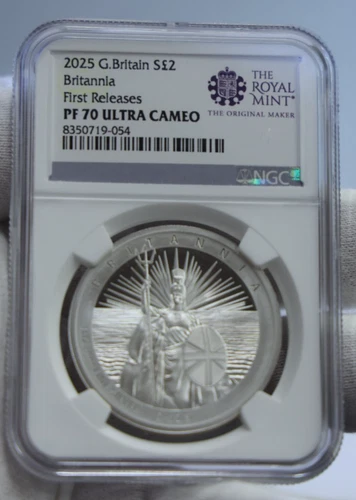 2025 Great Britain Britannia 1 oz .999 Silver NGC PF70UC First Release.