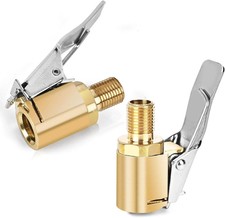 2pcs Locking Tire Air Chuckbrass Tire Inflation Hose Adaptertire Nozzle With T