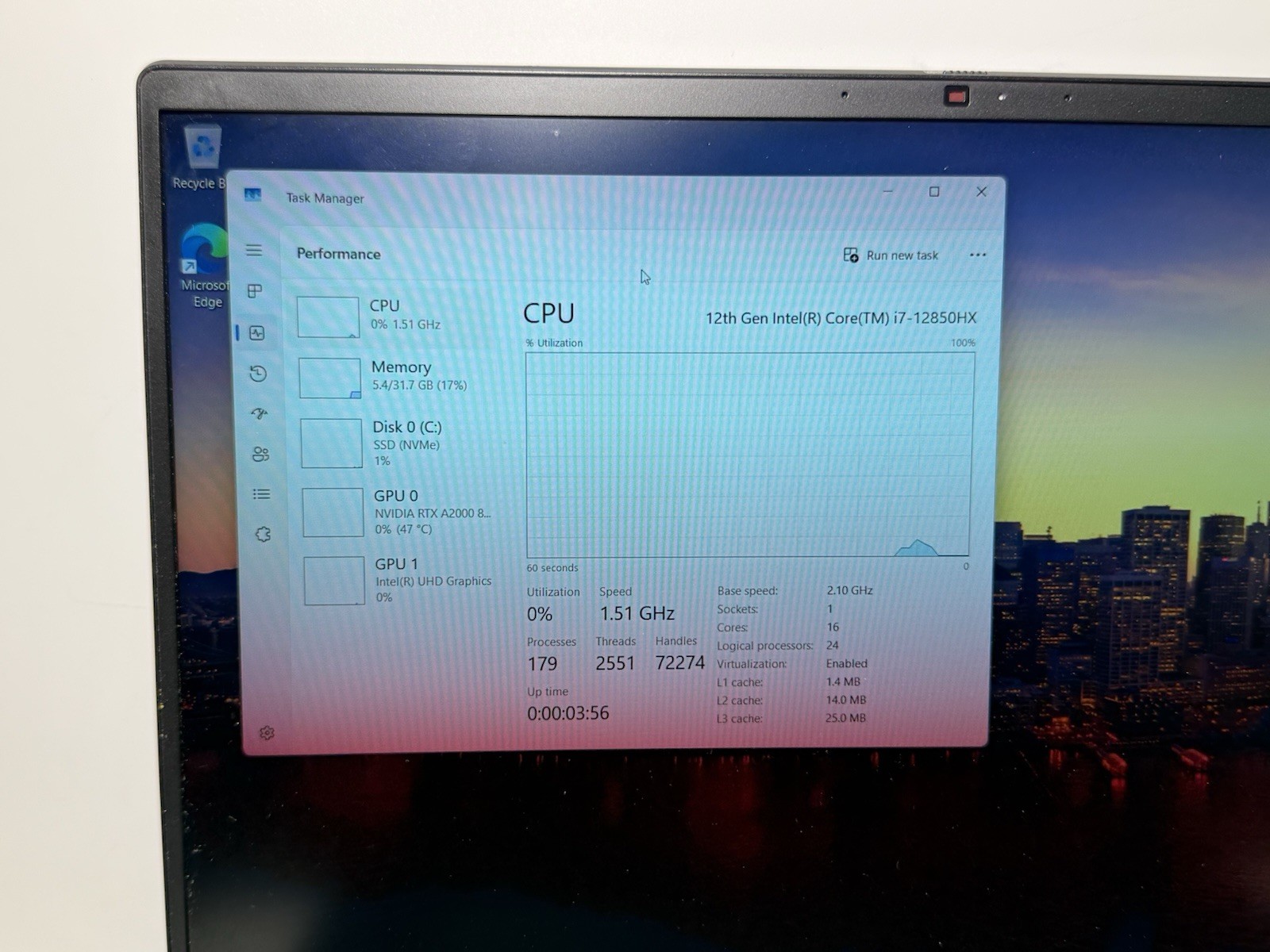 Dell Precision 7670, 16-Inch Laptop, with Intel Core i7 12th Gen., 512 GB SSD (Solid State Drive), Windows 11 Pro