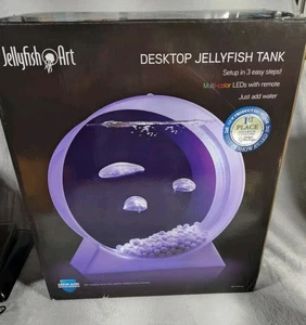 “Jellyfish Art” Desktop Jellyfish 6 Gallon Tank w/ LED & Built In Filtration