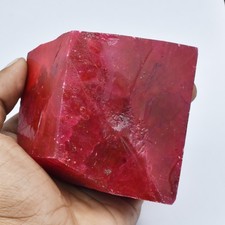 Ruby Red 1222 Ct Red Ruby Natural Huge Size Uncut Rough CERTIFIED Loose Gemstone