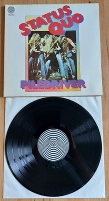 STATUS QUO : PILEDRIVER : LP : VERTIGO SWIRL 1973 GERMAN 6360 082 D : VINYL VG+