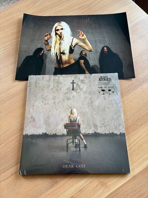 The Pretty Reckless - Dear God - Clear Smoke Vinyl - limited SIGNED POSTER - NEU