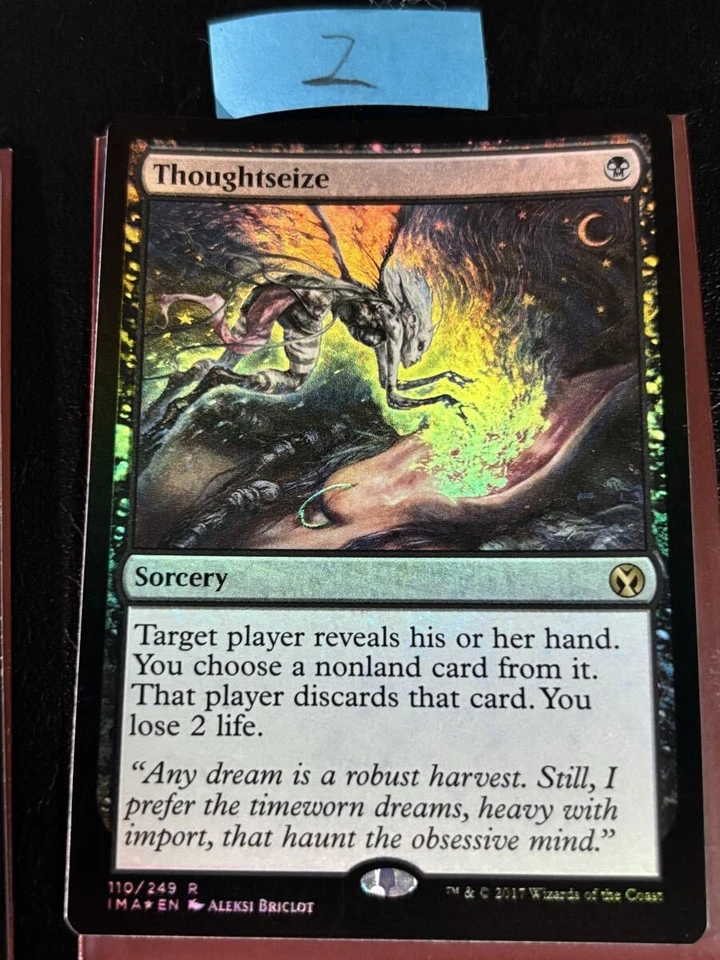 Magic the Gathering Thoughtseize IMA Foil Set of 4 English Collectible Card - Image 4 of 4