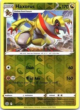 Haxorus Brilliant Stars 112/172 Rare Pokemon Reverse Holo Near Mint Pokemon Card