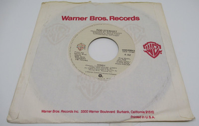 Rod Stewart Young Turks / Sonny 1981 Warner Bros. 45 RPM Vinyl Record