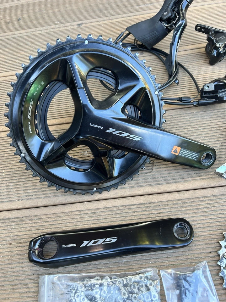 Shimano 105 12 speed R7100 Mechanical disc Groupset hydraulic 22  - Image 2 of 4
