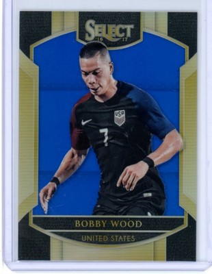 2016-17 PANINI SELECT SOCCER TERRACE BLUE PRIZM BOBBY WOOD 75/299