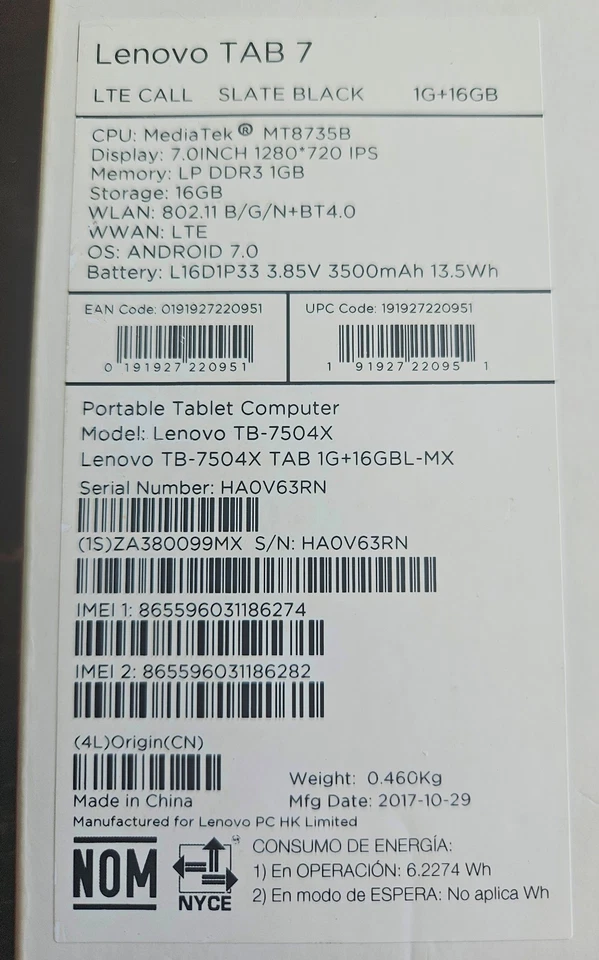 Lenovo TAB 7 (Model: TB-7504X) EXCELLENT CONDITION! - Image 4 of 4