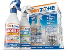 Dryzone Mould Removal and Prevention Kit (3 x 450ml) - Dual-Action Black Mould