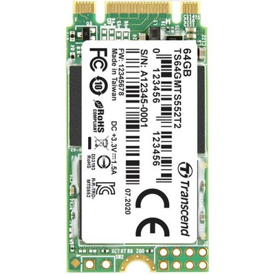 Transcend MTS552T2 64 GB Interne M.2 SATA SSD 2242 SATA 6 Gb/s Industrial