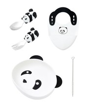 Ecrekhom 5-Piece Silicone Baby Feeding Set   Baby Plates with Strong Suction,...