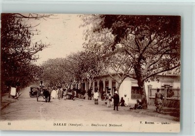 13100939 - Dakar Boulevard National AK Kolonien 1927