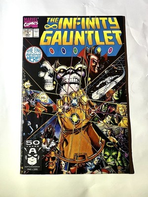 Marvel Comics the Infinity Gauntlet #1 July 1991 George Perez Cover