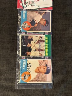 1963 TOPPS XMAS BASEBALL RACK PACK MICKEY MANTLE ED MATHEWS JOHNNY PODRES