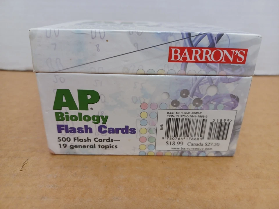 Barron's AP Biology 500 Flash Cards 19 Categories 2006 - Image 3 of 4