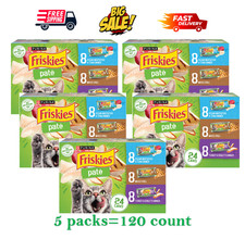 5 Packs -Friskies® Pate Adult Cat Wet Food - Variety Pack, 24 Ct, 132 OZ 1.70 per gallon