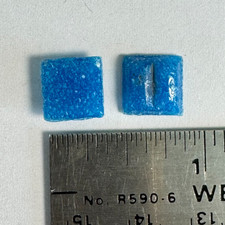 Vitreous Mini Glass Mosaic Tiles 3/8 inch 10mm Ocean Blue 200 tiles