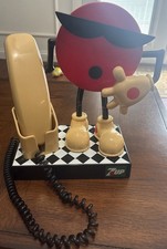 Vintage 1990 Iconic 7-Up Spot Novelty Phone Telephone Red Dot Guy Land Line
