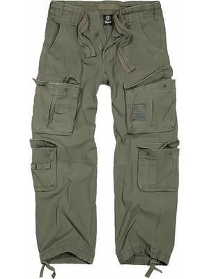Brandit Hose Pure Vintage Trouser in Olive