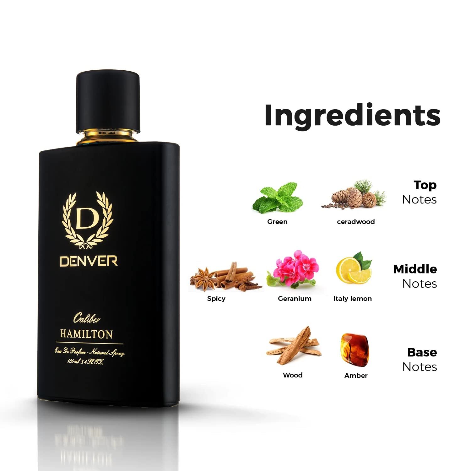 Denver Caliber Perfume 100ML Long Lasting Perfume Body Scent for