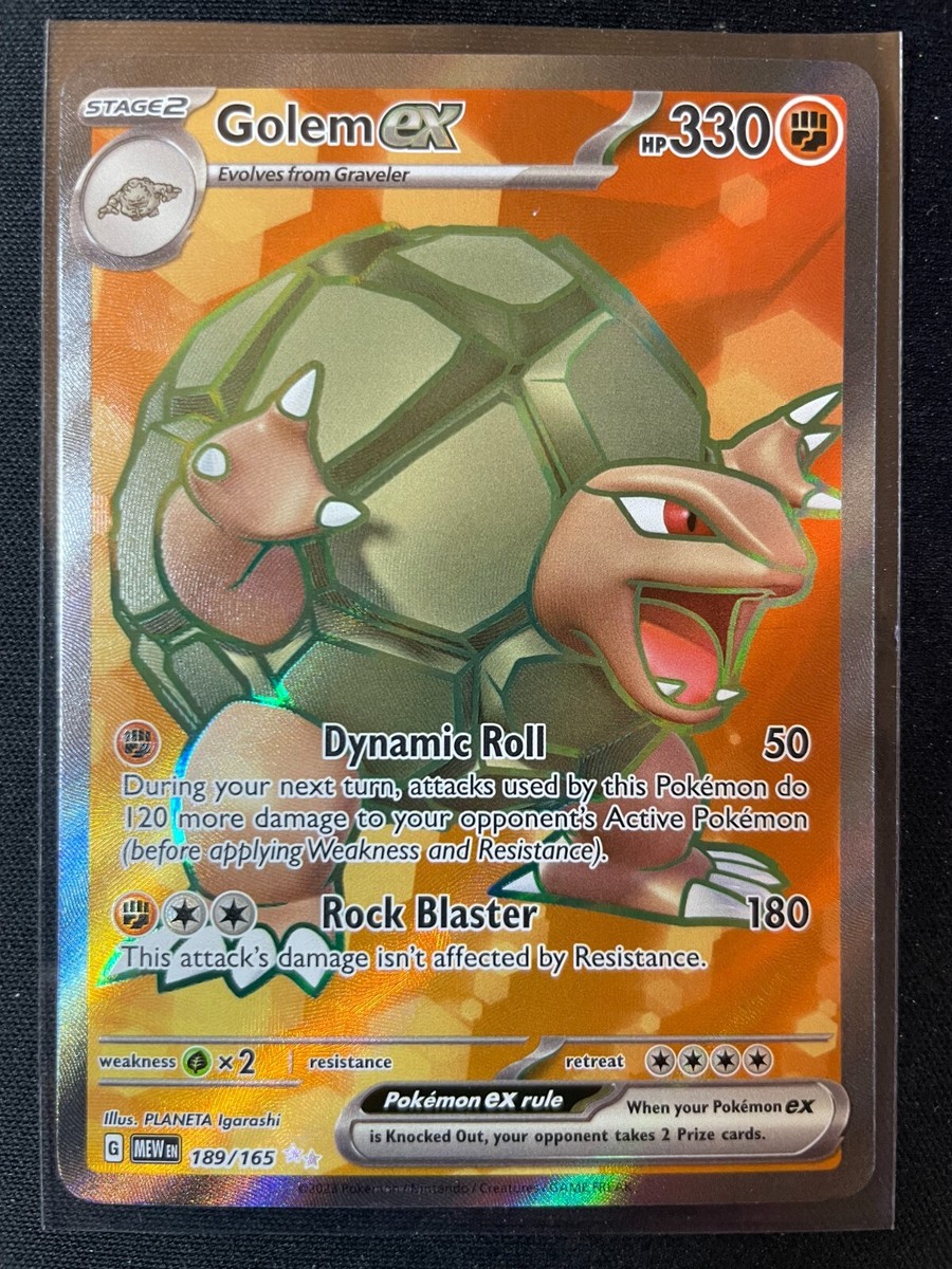 Golem EX 189/165 Ultra Rare Full Art Scarlet & Violet Pokemon 151 English | eBay Golem EX 189/165 Ultra Rare Full Art Scarlet & Violet Pokemon 151 English | eBay