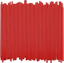 1000 Pack Red Plastic Stirrers Straws For Cocktail and Coffee Sip Sticks 5 in