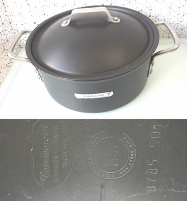 Revere Polished Aluminum 5-Quart Covered Nonstick Dutch Oven